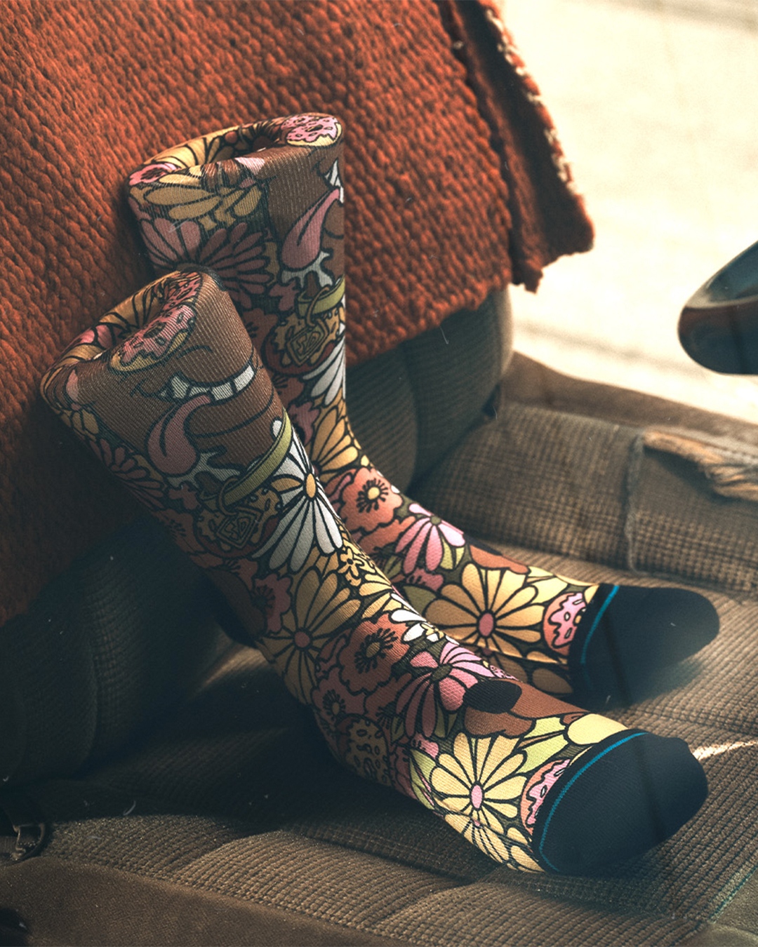 damskie skarpety trekkingowe wysokie stance